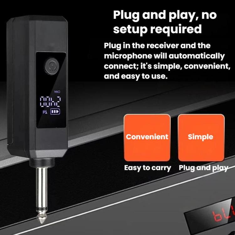 DIYO-1136 Handheld Wireless Condenser Microphone With Power Display Teaching Microphone & Voice Amplifier — 1 in 2 3.5mm