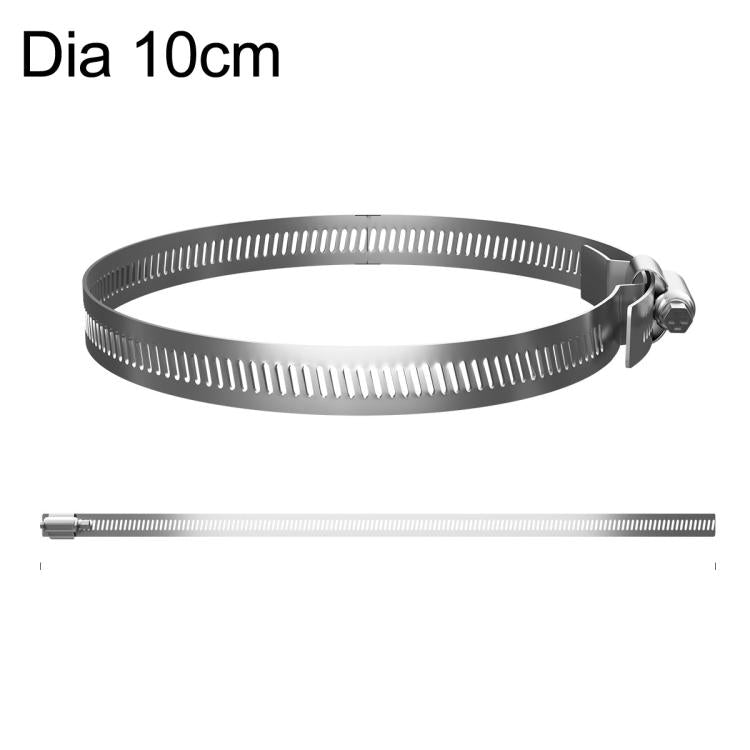 Stainless Steel Pole Mount Hose Clamps 12mm Width Heavy Duty Adjustable Strap for Junction Box Bracket