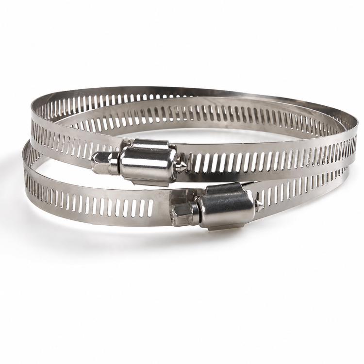 Stainless Steel Pole Mount Hose Clamps 12mm Width Heavy Duty Adjustable Strap for Junction Box Bracket