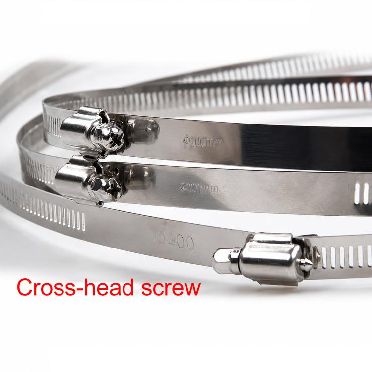 Stainless Steel Pole Mount Hose Clamps 12mm Width Heavy Duty Adjustable Strap for Junction Box Bracket