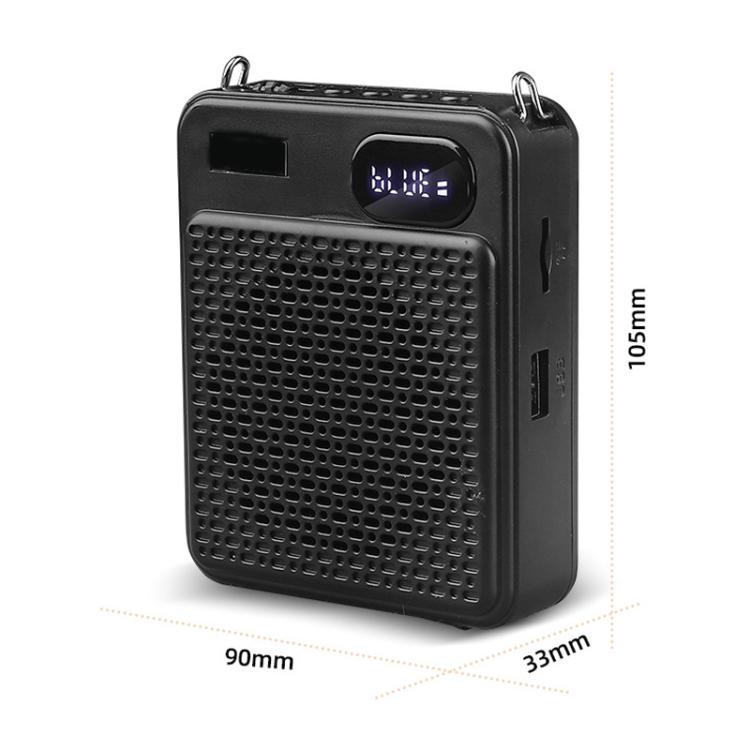 DIYO-1125 Multifunctional Outdoor High-Volume Microphone With Battery Display Teacher Classroom Voice Amplifier