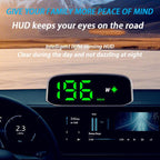 Solar-Powered Wireless Electronic Dog Speed Meter Head-Up Display