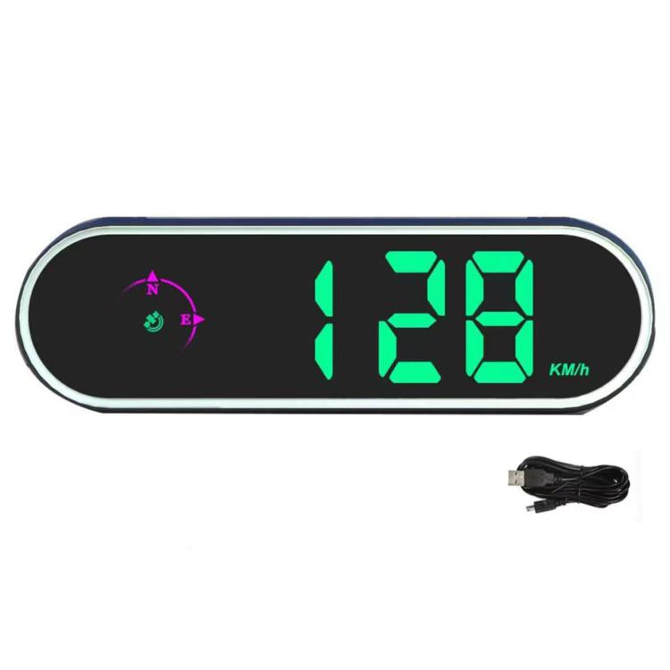 Colorful Head Up Display MPH/KMH Switchable Vehicle Speed Safety Warning Device