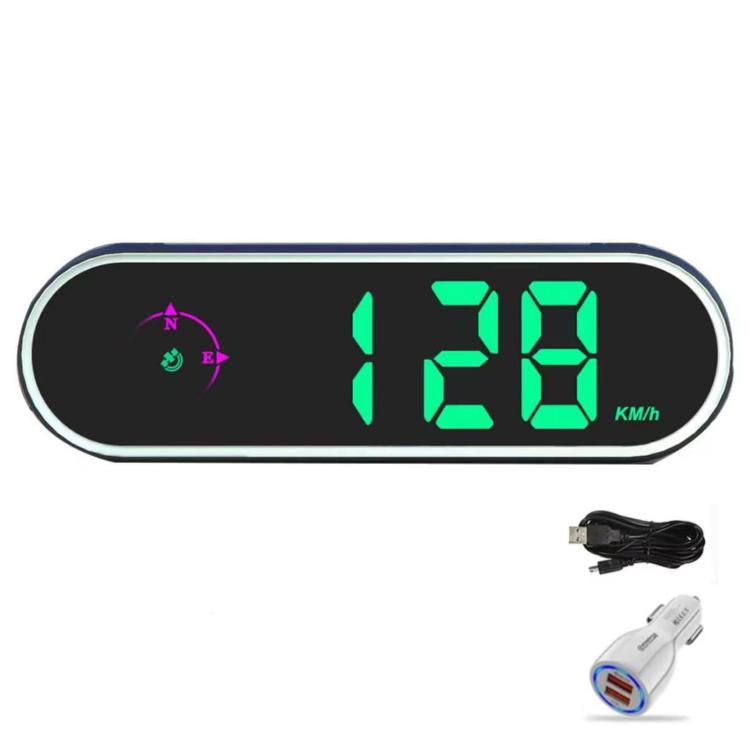 Colorful Head Up Display MPH/KMH Switchable Vehicle Speed Safety Warning Device — USB Cable
