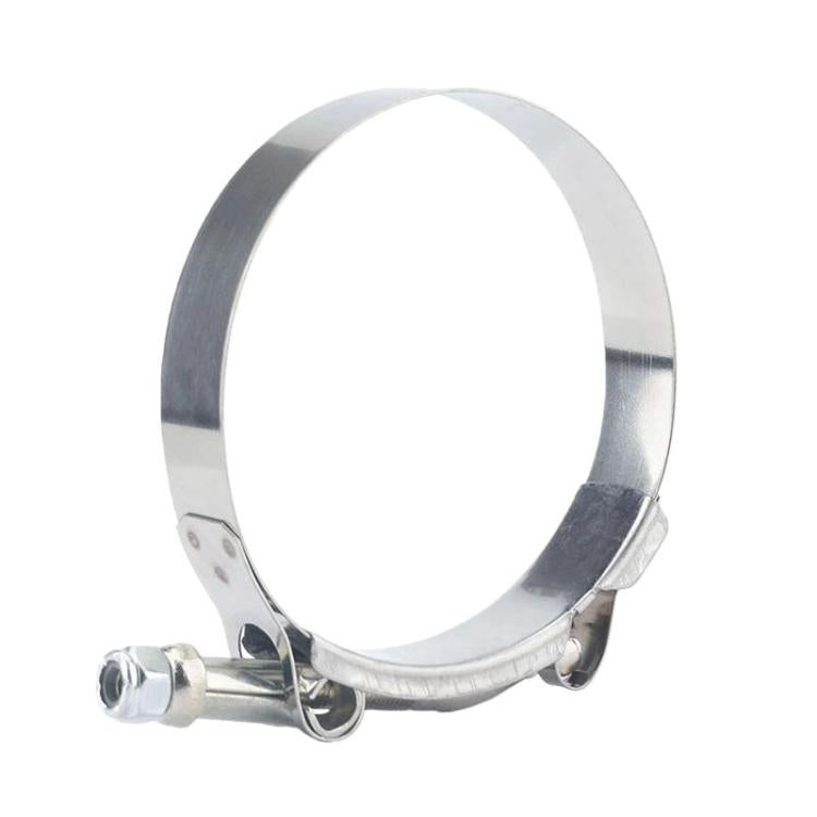 Automotive Motorcycle Muffler Exhaust Pipe Clamp Stainless Steel T-Type Heavy-Duty Clamp — 2.5 inch 64-74mm