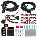 ATV Turn Signal Light Wiring Harness Kit Emergency Switch Flasher Accessories