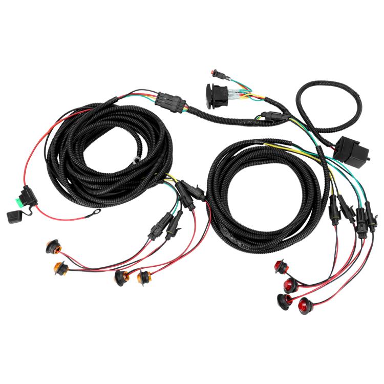 ATV Turn Signal Light Wiring Harness Kit Emergency Switch Flasher Accessories