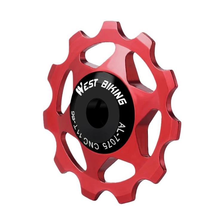 WEST BIKING YP0719490 Bike Jockey Wheel With Metal Bearings Road Bike Rear Derailleur Jockey Wheel — 11T Black