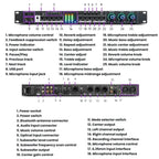 FX12L Preamp Effects Processor Bluetooth USB Home Stage Feedback Suppression Anti-Howling Processor — view 9