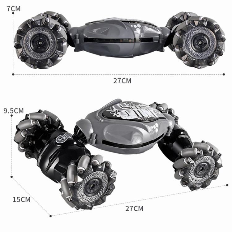 Shockproof Crash-Resistant Stunt Twist Car With Lights Rechargeable Remote Control Toy Car