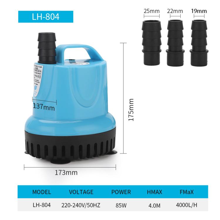 Submersible Aquarium Water Pump with 360-degree Bottom Suction for Freshwater & Saltwater Tanks — EU Plug