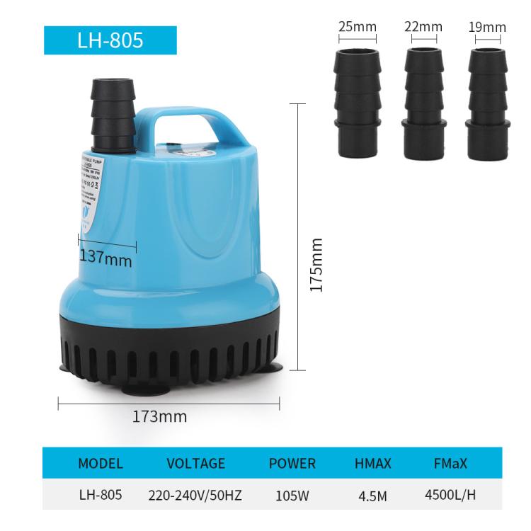 Submersible Aquarium Water Pump with 360-degree Bottom Suction for Freshwater & Saltwater Tanks — view 9