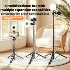 C15 Portable Remote Control Tripod Selfie Stick For Phone & Action Camera — Magnetic Quick-Release