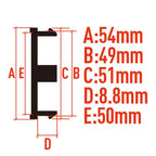 4pcs /Set Outer Diameter 54mm Inner Diameter 51mm Blank Modified Wheel Hub Center Cap — view 6