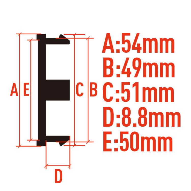 4pcs /Set Outer Diameter 54mm Inner Diameter 51mm Blank Modified Wheel Hub Center Cap — view 6