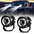 32W High-Power Round Car Truck Yellow-White Spotlight