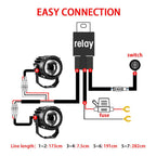 32W High-Power Round Car Truck Yellow-White Spotlight