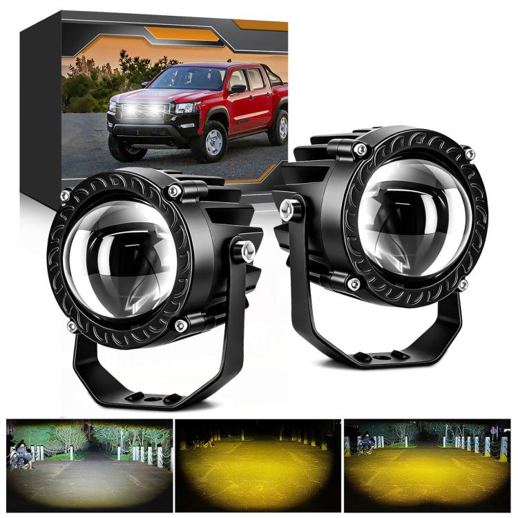 32W High-Power Round Car Truck Yellow-White Spotlight