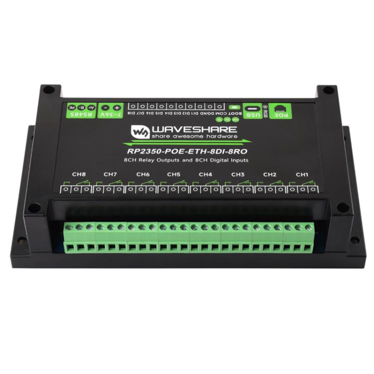 WAVESHARE RP2350 Industrial Control Board 8-Channel Network Relays Based On RP2350 Main Controller