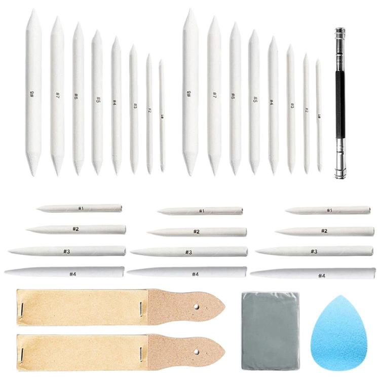 Sketching Drawing Tools Tipped Paper Blenders Kneaded Erasers Extenders DIY Graffiti Supplies