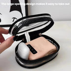 2pcs Data Cable Charger Transparent Storage Pouch Portable Earphone Storage Case