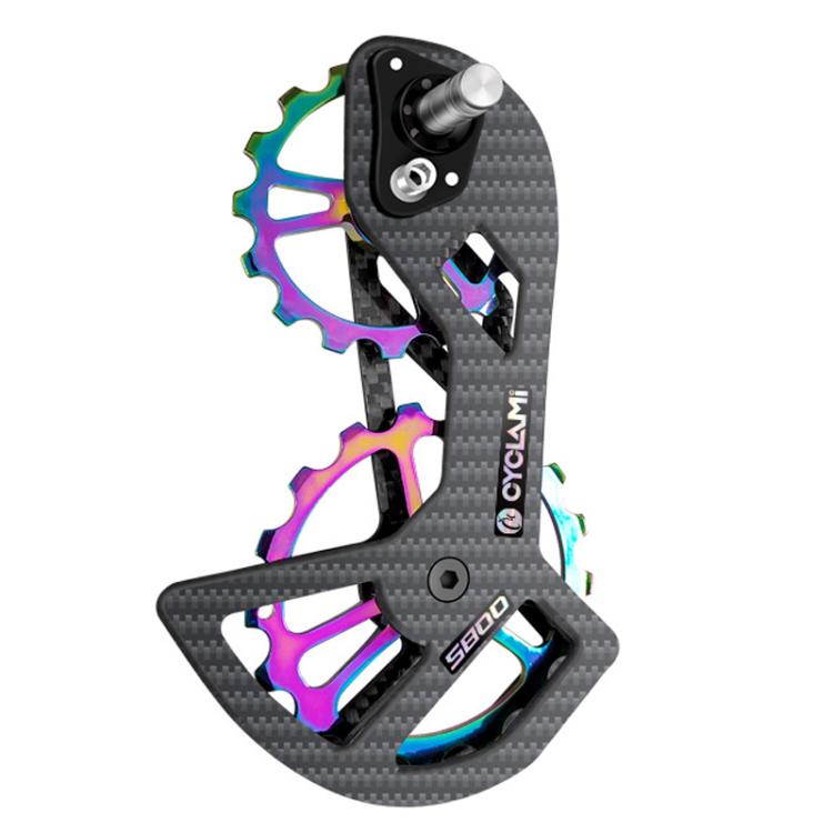 CYCLAMi Shifter Carbon Fiber Road Bike Ceramic Rear Derailleur Large Pulley — For Shimano R7000