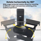 Adjustable Angle Wall Mount Speaker Stand Surround Sound Monitor Speaker Bracket — view 4