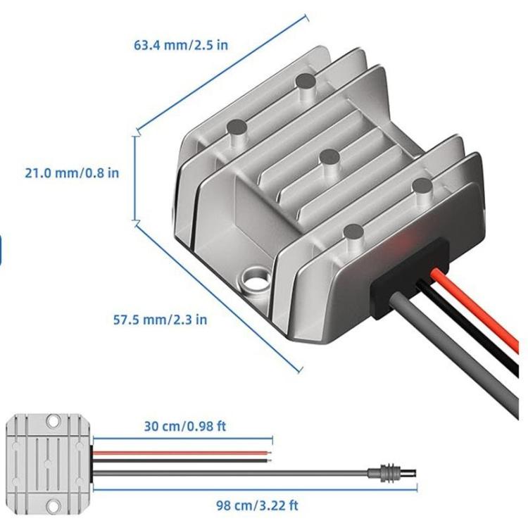 12V/24V To 30V 3.5A DC Power Converter