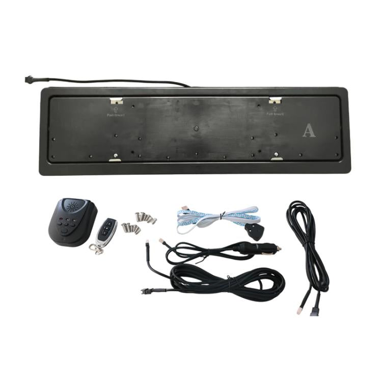 European-Standard Electric Vehicle License Plate Flip Frame Modification