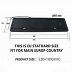European-Standard Electric Vehicle License Plate Flip Frame Modification
