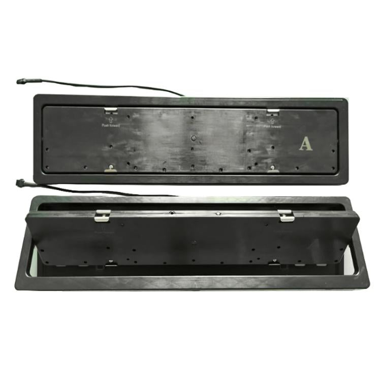 European-Standard Electric Vehicle License Plate Flip Frame Modification