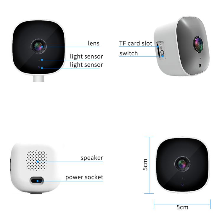 Night Vision Home Surveillance HD Camera For Remote Smart Monitoring