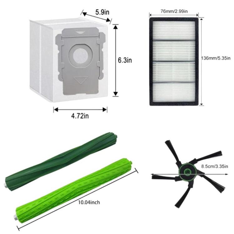 For iRobot Roomba S9 / S9+ / S9 Plus Sweeping Robot Accessories, 18pcs /Set — view 6