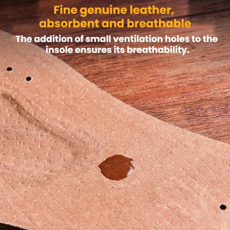 3pairs Sweat-wicking Breathable Shock-absorbing Thickened Leather Insoles — view 13