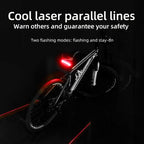 Smart Remote-Controlled Cycling Laser Tail Light Bicycle Turn Signal LED Warning Light — view 3