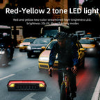 Smart Remote-Controlled Cycling Laser Tail Light Bicycle Turn Signal LED Warning Light — view 8