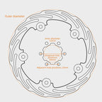 Fully Enclosed Bike Six-Hole Carbon Fiber Brake Disc