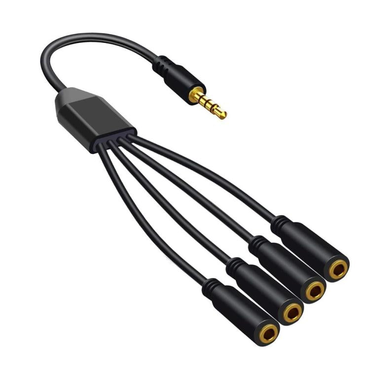 3.5mm Laptop Headphone AUX Adapter Cable — 1 To 5