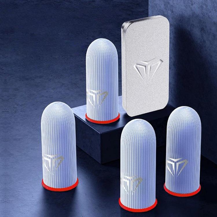 Shezi 2pairs E-Sports Gaming Finger Cots Breathable Sweat-Proof Anti-Slip Finger Sleeves