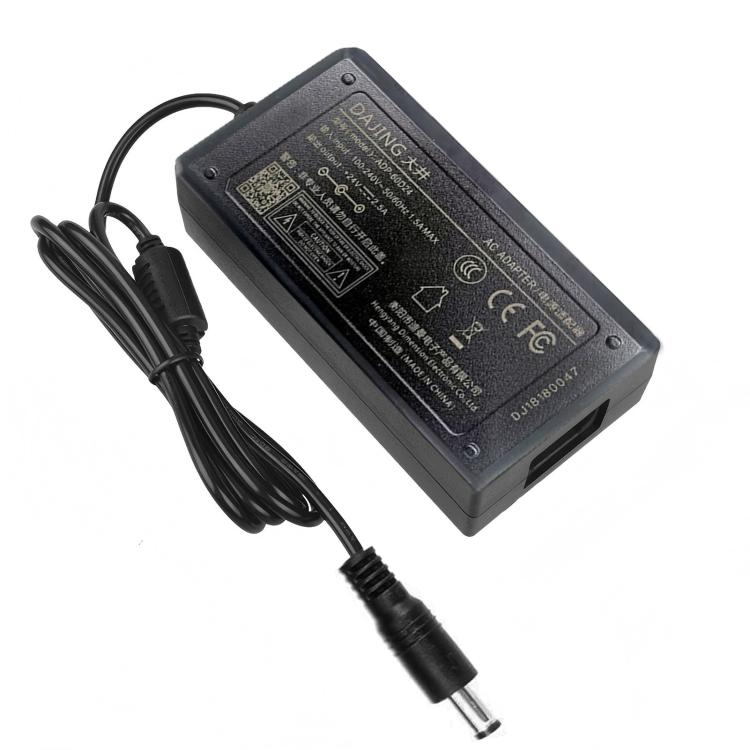 DAJING ADP-60D24 Label Printer Power Adapter 24V 2.5A — 5.5x2.5mm
