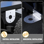 Stainless Steel LED Light Mount For Trucks Vehicle Modified Chassis Light Base