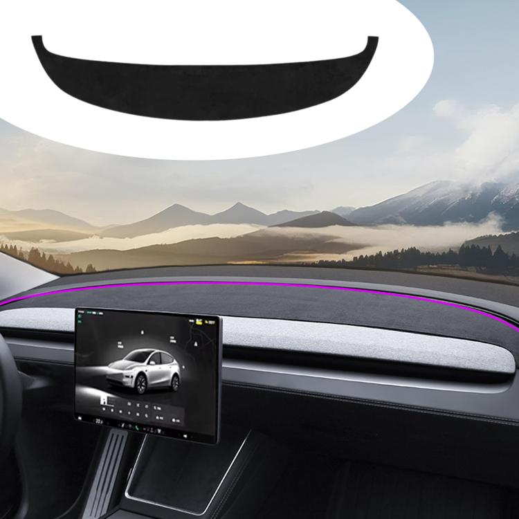 Suede Dashboard Lightproof Mat Sun Protection Sunshade Mat For Tesla Model Y L / 2025+ MODEL Y JUNIPER