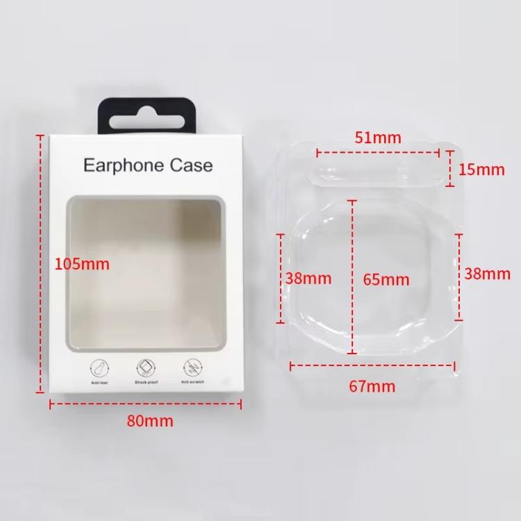 100pcs /Pack Earphone Case Packaging Box with Blister Tray Retail Ready Display Box — For AirPods 3