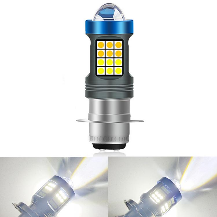 Motorcycle LED High-brightness Lens Headlight — BA20D