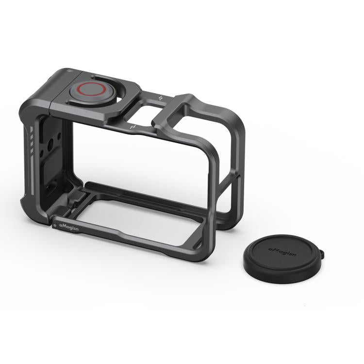 For DJI OSMO Action 5 Pro /4/3 aMagisn Metal Camera Cage2.0 Quick Release Protective Frame with Silicone Lens Cap