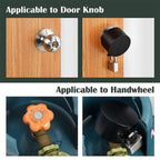 Door Handle Locking Device Disabled Lock Cover Faucet Valve Lock Cover — With Padlock