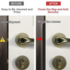 L-Shaped Stainless Steel Door Latch Protector Cover Outswing Door Lock Latch Protector — view 5