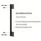 L-Shaped Stainless Steel Door Latch Protector Cover Outswing Door Lock Latch Protector — view 6