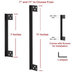 L-Shaped Stainless Steel Door Latch Protector Cover Outswing Door Lock Latch Protector — view 7