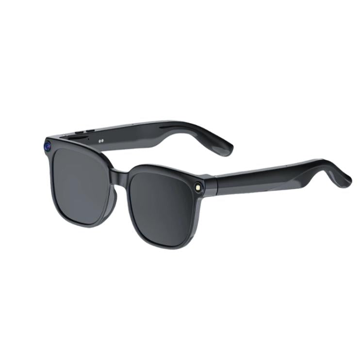M02S Smart Glasses with 8MP HD Camera, 1080P Video, AI Voice Assistant, Recording, Translation, Transparent, Sunglasses, Photochromic, Transparent+Sunglasses, Transparent+Photochromic — Transparent